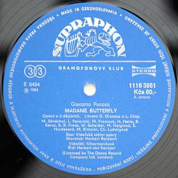 3LP/Coffret Giacomo Puccini: Madame Butterfly