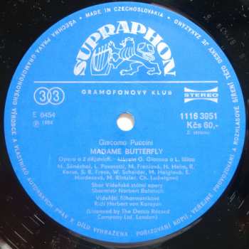 3LP/Coffret Giacomo Puccini: Madame Butterfly (3xLP + BOX + BOOKLET)