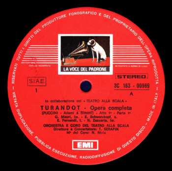 3LP/Coffret Giacomo Puccini: Turandot