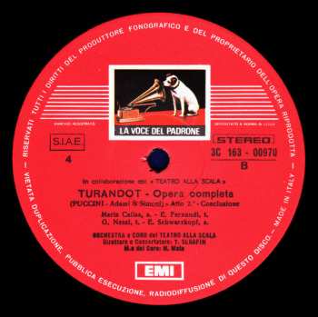 3LP/Coffret Giacomo Puccini: Turandot