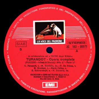 3LP/Coffret Giacomo Puccini: Turandot