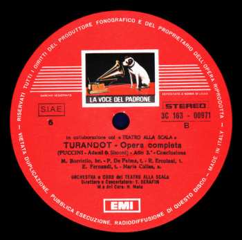 3LP/Coffret Giacomo Puccini: Turandot
