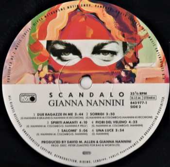 LP Gianna Nannini: Scandalo