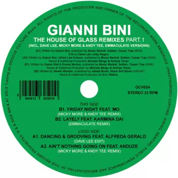 Gianni Bini: The House Of Glass Remixes Part.1