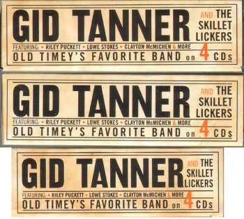 4CD/Coffret Gid Tanner & His Skillet Lickers: Gid Tanner And The Skillet Lickers