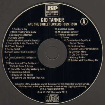 4CD/Coffret Gid Tanner & His Skillet Lickers: Gid Tanner And The Skillet Lickers