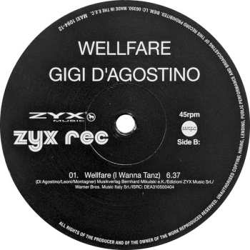 LP Gigi D'Agostino: Wellfare CLR | LTD