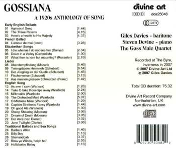 CD Steven Devine: Gossiana - A 1920s Anthology Of Song