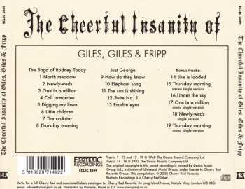 CD Giles, Giles And Fripp: The Cheerful Insanity Of Giles, Giles & Fripp