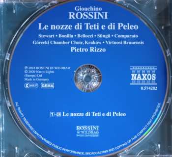 CD Gioacchino Rossini: Le nozze di Teti e di Peleo