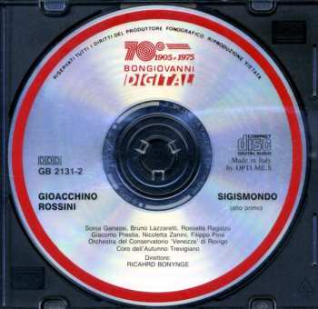 2CD Gioacchino Rossini: Sigismondo