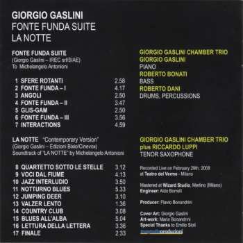 CD Giorgio Gaslini: Fonte Funda Suite - La Notte