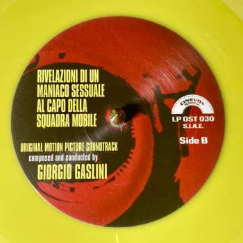 LP Giorgio Gaslini: Rivelazioni Di Un Maniaco Sessuale Al Capo Della Squadra Mobile (Colonna Sonora Originale Del Film) CLR | LTD