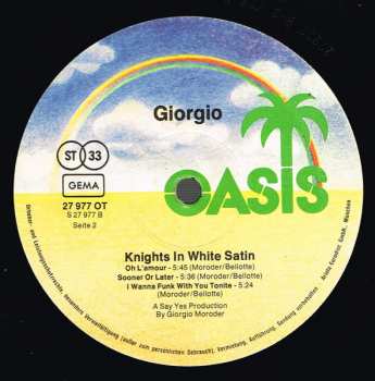 LP Giorgio Moroder: Knights In White Satin
