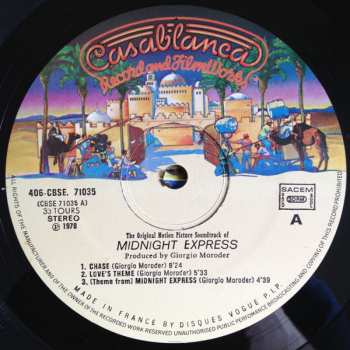 LP Giorgio Moroder: Midnight Express (Music From The Original Motion Picture Soundtrack)