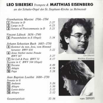 CD Johann Sebastian Bach: Leo Siberski Trompete - Matthias Eisenberg Orgel
