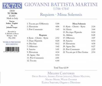CD Elena Sartori: Requiem E Missa Solemnis