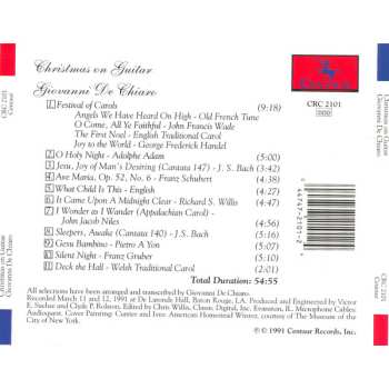 CD Giovanni De Chiaro: Christmas On Guitar