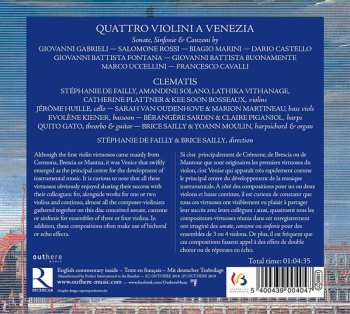 CD Giovanni Gabrieli: Quattro Violini A Venezia