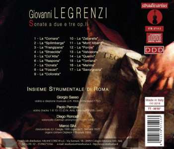 CD Giovanni Legrenzi: Sonate A Due E Tre Op. II