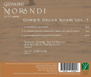 CD Giovanni Morandi: Complete Organ Works Vol. 7
