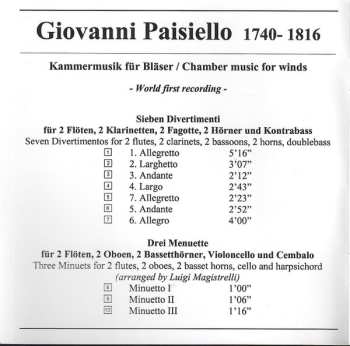 CD Luigi Magistrelli: Kammemusik Für Bläser / Chamber Musi For Winds