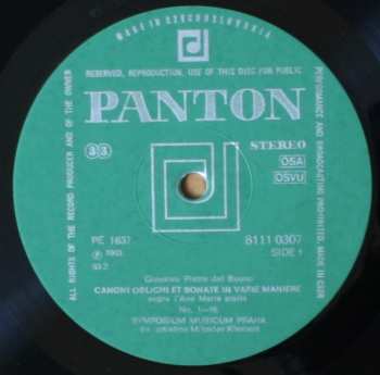 LP Symposium Musicum: Canoni Oblighi Et Sonate In Varie Maniere Sopra L'Ave Maris Stella