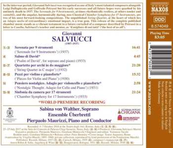 CD Sabina von Walther: Chamber Symphony For 17 Instruments