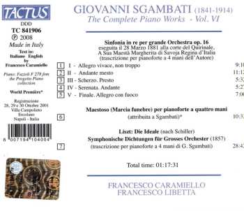 CD Francesco Caramiello: The Complete Piano Works - Vol. VI