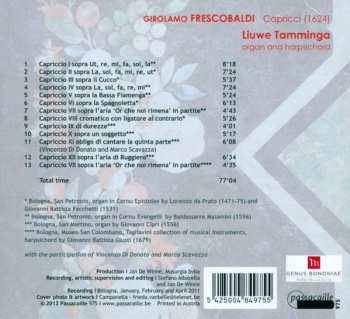 CD Girolamo Frescobaldi: Capricci (1624)