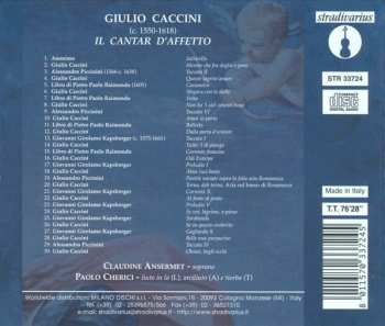 CD Giulio Caccini: Il Cantar D'Affetto