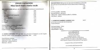 CD Giulio Castagnoli: Missa Sancti Evasii E Musica Vocale