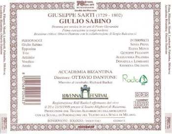 2CD/Coffret Sonia Prina: Giulio Sabino