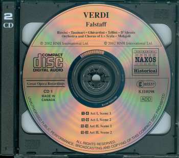 2CD Giuseppe Verdi: Falstaff