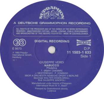 3LP/Coffret Giuseppe Verdi: Nabucco