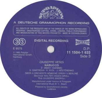 3LP/Coffret Giuseppe Verdi: Nabucco