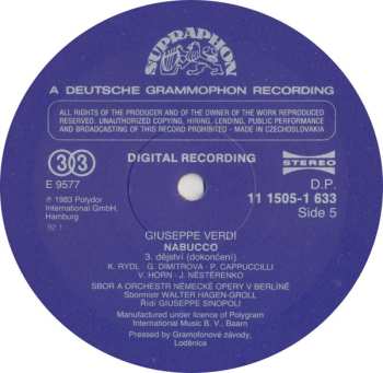 3LP/Coffret Giuseppe Verdi: Nabucco