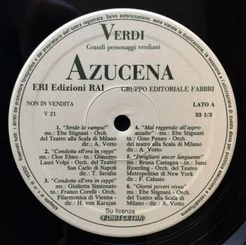 LP Giuseppe Verdi: Azucena