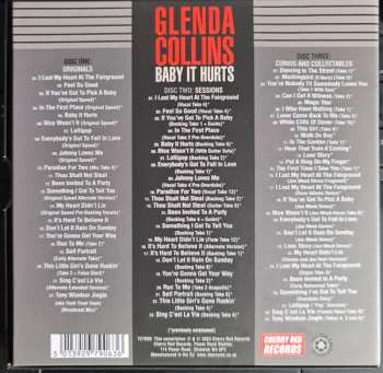 3CD/Coffret Glenda Collins: Baby It Hurts (The Holloway Road Sessions 1963-1966 Singles, Sessions, Outtakes, Demos And More)