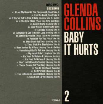 3CD/Coffret Glenda Collins: Baby It Hurts (The Holloway Road Sessions 1963-1966 Singles, Sessions, Outtakes, Demos And More)