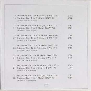 CD Johann Sebastian Bach: Bach: The Two And Three Part Inventions