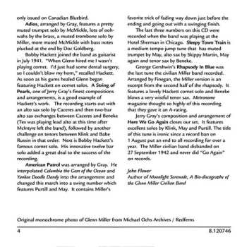 CD Glenn Miller And His Orchestra: Glen Island Special Vol. 3 - The Great Instrumentals - Original Recordings 1938-1942