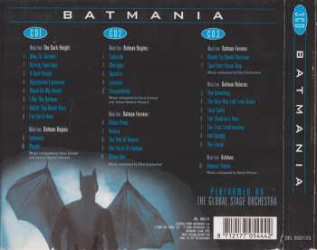 3CD Global Stage Orchestra: Batmania Music From The Dark Knight And Other Batman Movies