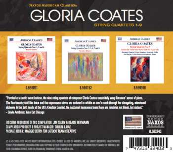 3CD/Coffret Gloria Coates: String Quartets 1-9