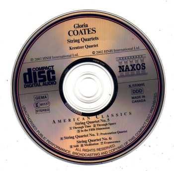 3CD/Coffret Gloria Coates: String Quartets 1-9