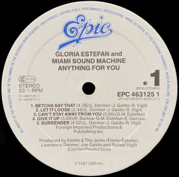 LP Miami Sound Machine: Anything For You