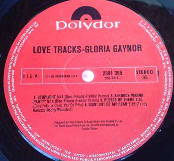 LP Gloria Gaynor: Love Tracks