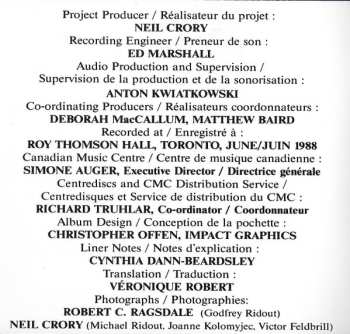 CD Toronto Symphony Orchestra: Orchestral Works = Œuvres Orchestrales