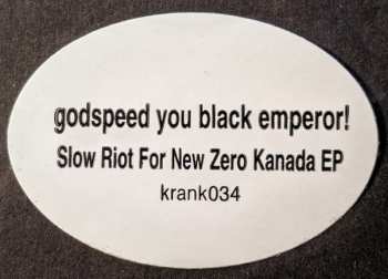 CD Godspeed You! Black Emperor: Slow Riot For New Zerø Kanada E.P.