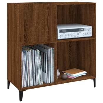 Technique audio Goka Skříňka na LP desky a audiotechniku - kovové nohy Hnědý dub (832004)